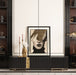 AICO Furniture Lisbon Media Cabinet in Silken Matte Black - Bargain Furniture (Detroit, MI)