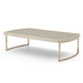 AICO Lisbon Cocktail Table in Silken Matte Cream - Bargain Furniture (Detroit, MI)