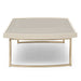 AICO Lisbon Cocktail Table in Silken Matte Cream - Bargain Furniture (Detroit, MI)