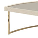 AICO Lisbon Cocktail Table in Silken Matte Cream - Bargain Furniture (Detroit, MI)