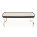 AICO Furniture Lisbon Cocktail Table in Silken Matte Black - Bargain Furniture (Detroit, MI)