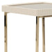 AICO Furniture Lisbon Side Table in Silken Matte Cream - Bargain Furniture (Detroit, MI)