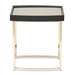 AICO Furniture Lisbon Side Table in Silken Matte Black - Bargain Furniture (Detroit, MI)