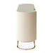 AICO Furniture Lisbon Console Table in Silken Matte Cream - Bargain Furniture (Detroit, MI)