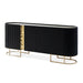 AICO Furniture Lisbon Console Table in Silken Matte Black image