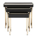 AICO Furniture Lisbon Nesting Table in Silken Matte Black - Bargain Furniture (Detroit, MI)