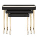 AICO Furniture Lisbon Nesting Table in Silken Matte Black - Bargain Furniture (Detroit, MI)