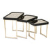 AICO Furniture Lisbon Nesting Table in Silken Matte Black - Bargain Furniture (Detroit, MI)