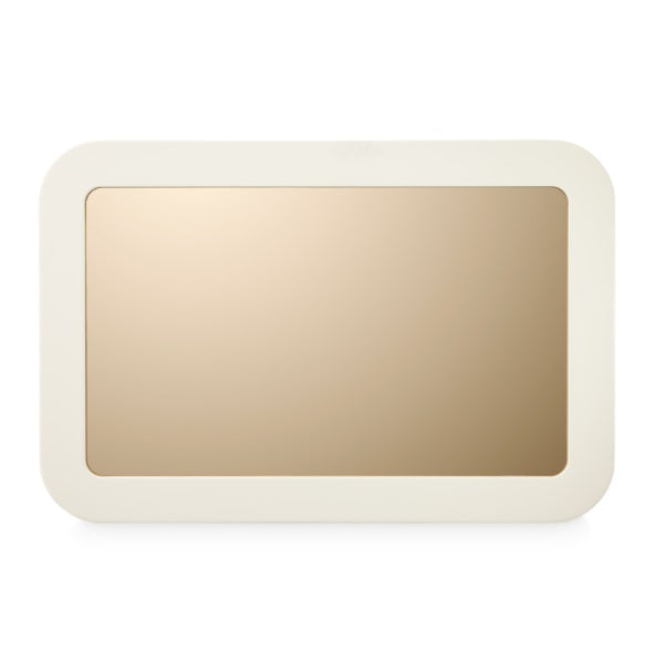 AICO Furniture Wall Mirror in Silken Matte Cream - Bargain Furniture (Detroit, MI)