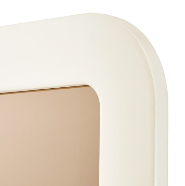 AICO Furniture Wall Mirror in Silken Matte Cream - Bargain Furniture (Detroit, MI)