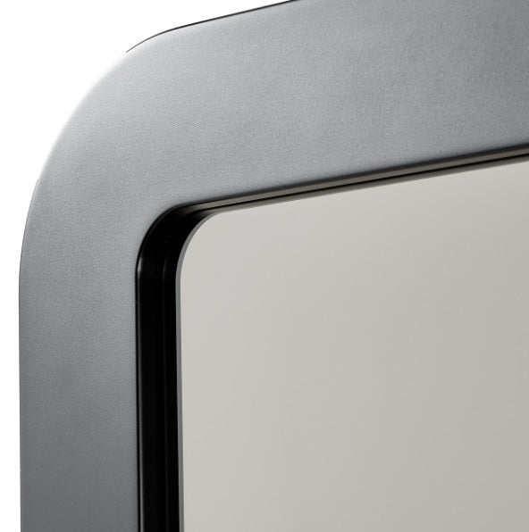 AICO Furniture Wall Mirror in Silken Matte Black - Bargain Furniture (Detroit, MI)