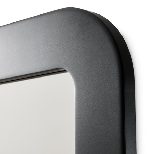 AICO Furniture Wall Mirror in Silken Matte Black - Bargain Furniture (Detroit, MI)