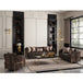 AICO Furniture Lisbon Loveseat in Onyx Gold - Bargain Furniture (Detroit, MI)