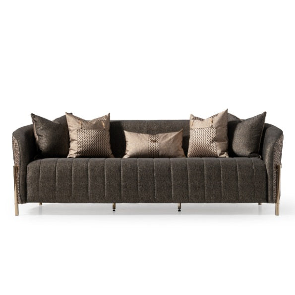 AICO Furniture Lisbon Sofa in Onyx Gold - Bargain Furniture (Detroit, MI)