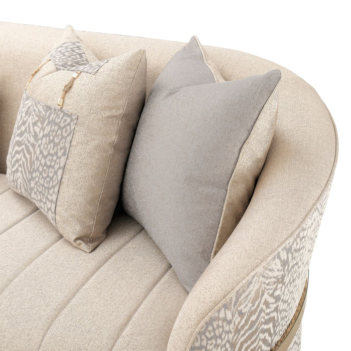 AICO Lisbon Sofa in Opal Gold - Bargain Furniture (Detroit, MI)