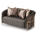 AICO Furniture Lisbon Loveseat in Onyx Gold - Bargain Furniture (Detroit, MI)
