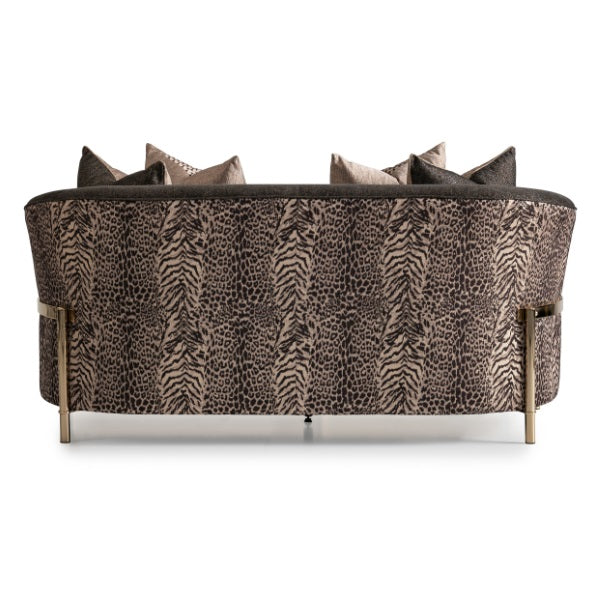 AICO Furniture Lisbon Loveseat in Onyx Gold - Bargain Furniture (Detroit, MI)