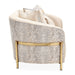 AICO Lisbon Loveseat in Opal Gold - Bargain Furniture (Detroit, MI)