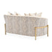 AICO Lisbon Loveseat in Opal Gold - Bargain Furniture (Detroit, MI)