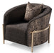 AICO Furniture Lisbon Chair in Onyx Gold - Bargain Furniture (Detroit, MI)