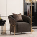 AICO Furniture Lisbon Chair in Onyx Gold - Bargain Furniture (Detroit, MI)