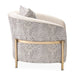 AICO Lisbon Chair in Opal Gold - Bargain Furniture (Detroit, MI)