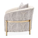 AICO Lisbon Chair in Opal Gold - Bargain Furniture (Detroit, MI)