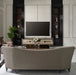 AICO Lousanne Media Cabinet in Glossy Mocha Sand - Bargain Furniture (Detroit, MI)
