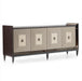 AICO Lousanne Console in Glossy Mocha Sand - Bargain Furniture (Detroit, MI)