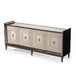AICO Lousanne Console in Glossy Mocha Sand - Bargain Furniture (Detroit, MI)