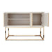 AICO Furniture Madison Small Console with Leg in Glistening Gold - Bargain Furniture (Detroit, MI)