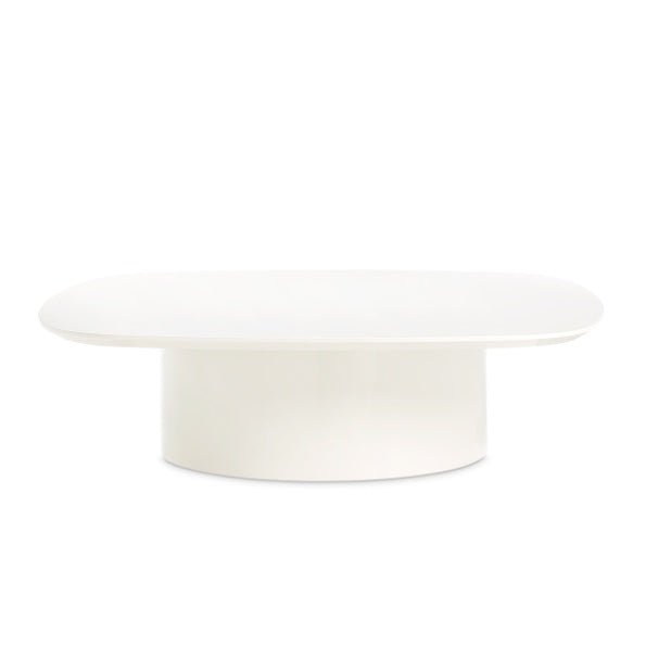 AICO Furniture Le Montreaux Cocktail Table in Cloud White - Bargain Furniture (Detroit, MI)