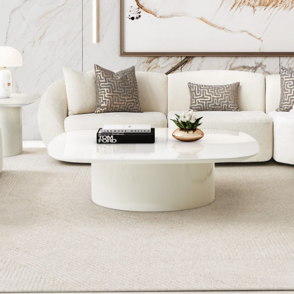 AICO Furniture Le Montreaux Cocktail Table in Cloud White - Bargain Furniture (Detroit, MI)