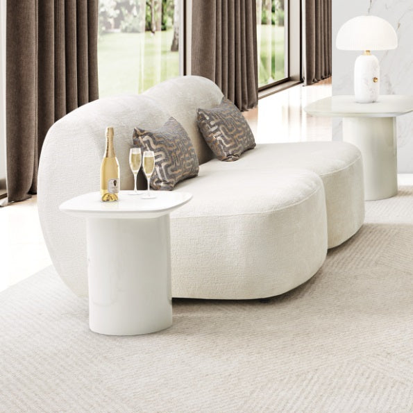 AICO Furniture Le Montreaux End Table in Cloud White - Bargain Furniture (Detroit, MI)