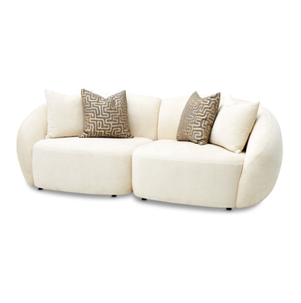 AICO Furniture Le Montreaux Corner Unit in Gardenia - Bargain Furniture (Detroit, MI)