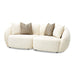 AICO Furniture Le Montreaux Corner Unit in Gardenia - Bargain Furniture (Detroit, MI)