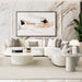 AICO Furniture Le Montreaux End Table in Cloud White - Bargain Furniture (Detroit, MI)