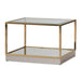 AICO Furniture Savannah Breeze 2pc Tall Cocktail Table in Bright Gold - Bargain Furniture (Detroit, MI)