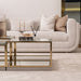 AICO Furniture Savannah Breeze 2pc Tall Cocktail Table in Bright Gold - Bargain Furniture (Detroit, MI)