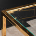 AICO Furniture Savannah Breeze End Table in Bright Gold - Bargain Furniture (Detroit, MI)