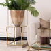 AICO Furniture Savannah Breeze End Table in Bright Gold - Bargain Furniture (Detroit, MI)