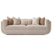 AICO Furniture Savannah Breeze Standard Sofa Cashmere in Bright Gold - Bargain Furniture (Detroit, MI)
