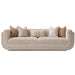 AICO Furniture Savannah Breeze Mansion Sofa Cashmere in Bright Gold - Bargain Furniture (Detroit, MI)