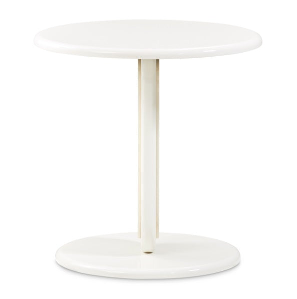 AICO Furniture Sassani End Table in Pearl White/Gold - Bargain Furniture (Detroit, MI)