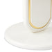 AICO Furniture Sassani Accent Table in Pearl White/Gold - Bargain Furniture (Detroit, MI)