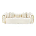 AICO Furniture Sassani Sofa Crepe in Gold - Bargain Furniture (Detroit, MI)