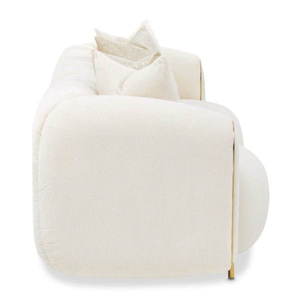 AICO Furniture Sassani Sofa Crepe in Gold - Bargain Furniture (Detroit, MI)