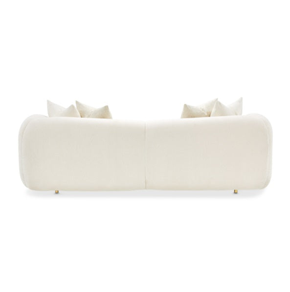 AICO Furniture Sassani Sofa Crepe in Gold - Bargain Furniture (Detroit, MI)