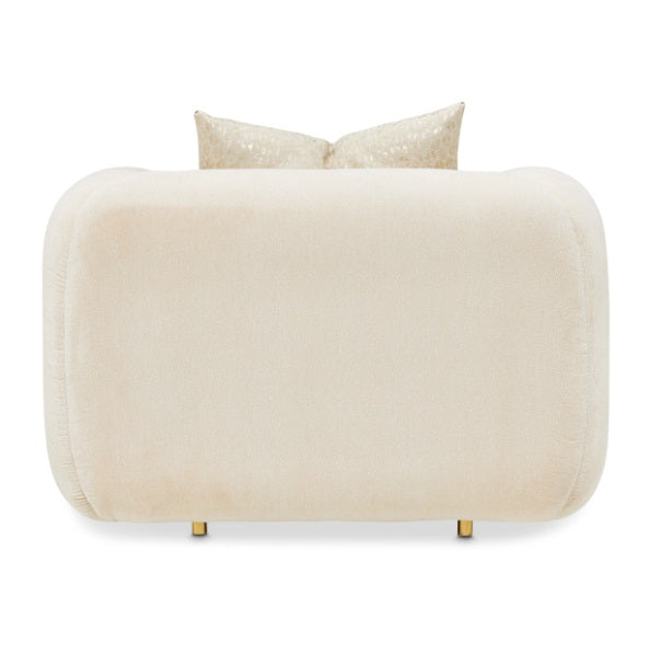 AICO Furniture Sassani Chair Crepe in Gold - Bargain Furniture (Detroit, MI)