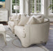 AICO London Place Chair & A Half in Light Champagne - Bargain Furniture (Detroit, MI)